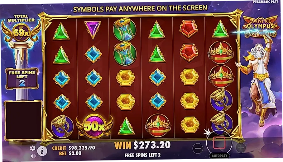 Gates of Olympus Super Scatter Gameplay