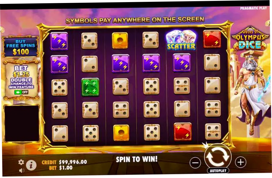 Gates of Olympus Dice Features